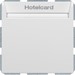 Drukcontact berker Hager Hotelkaart-relaisschak. berker S/B, polarwit mat 16409909